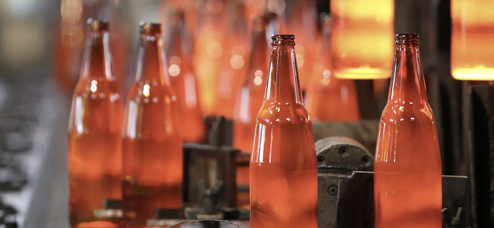 Glass bottle production line
