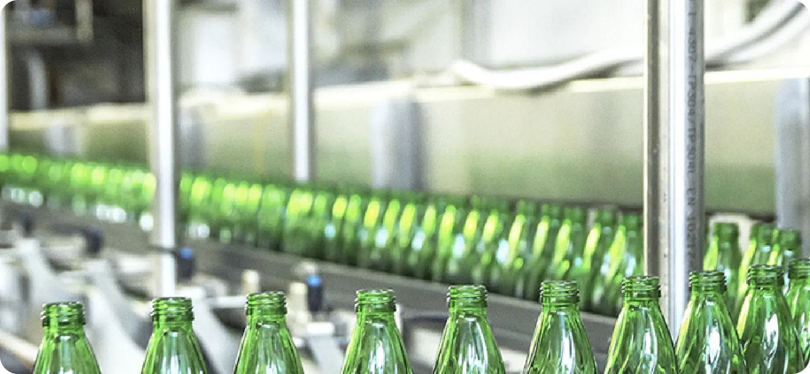 Glass bottle production line