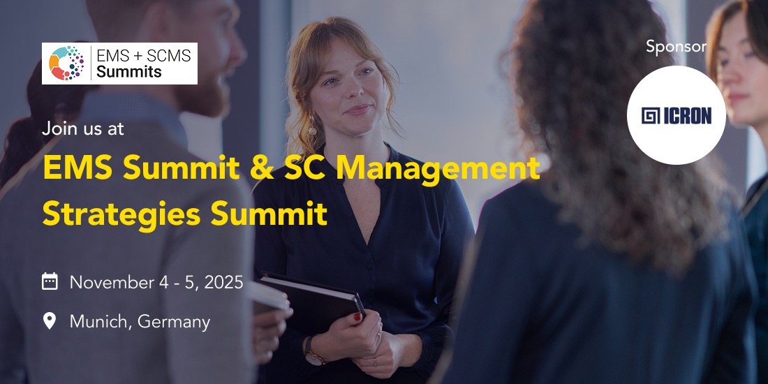 ICRON sponsoring EMS Summit & Supply Chain Management Strategies Summit 2025 in Munich, Germany