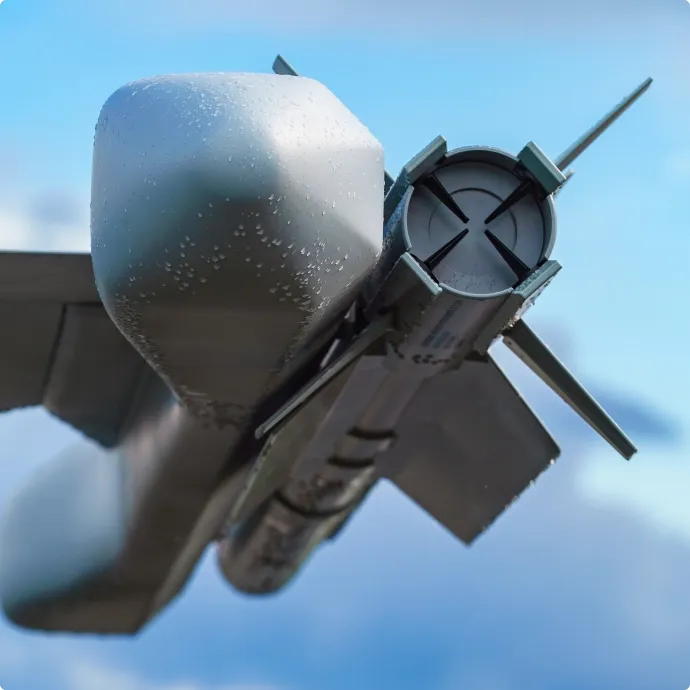 Close-up of advanced aerospace manufacturing equipment symbolizing precision engineering and high-tech production