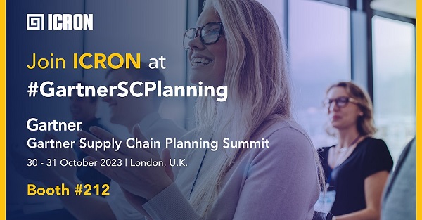 Join ICRON at the Gartner Supply Chain Planning Summit 2023 in London!